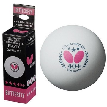 Bolas de Ping Pong Butterfly x 3 und